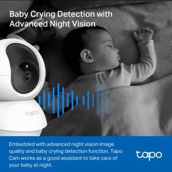 TP-Link Tapo C200C Pan & Tilt Home Security Wi-Fi Camera with Night Vision & Motion Detection