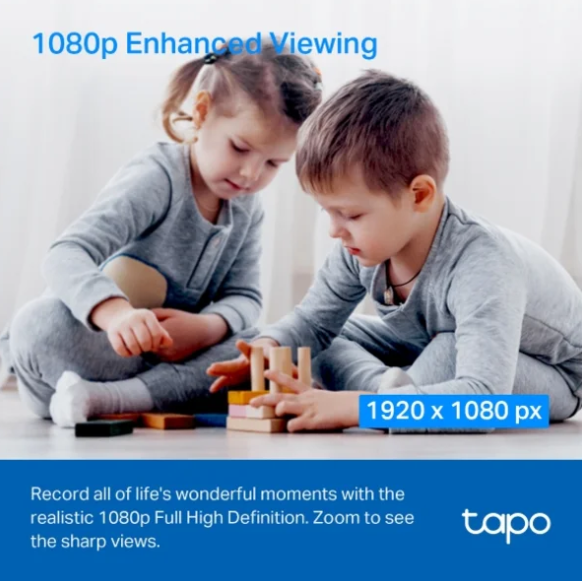 TP-Link Tapo C200C Pan & Tilt Home Security Wi-Fi Camera with Night Vision & Motion Detection