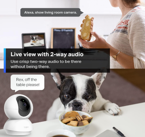 TP-Link Tapo C200 Pan & Tilt Home Security Wi-Fi Camera with Night Vision & Motion Detection