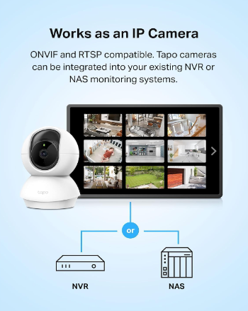 TP-Link Tapo C200 Pan & Tilt Home Security Wi-Fi Camera with Night Vision & Motion Detection
