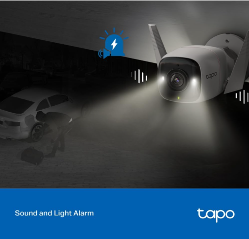 TP-Link Tapo C320WS Outdoor Security Wi-Fi Camera with 2K QHD Video, Color Night Vision & Dual Antennas