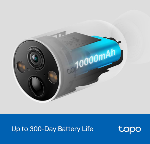TP-Link Tapo C425 Solar-Powered Security Camera Kit with Wire-Free Design, Color Night Vision & Smart Motion Detection