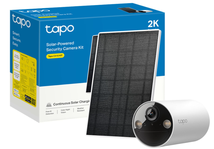 TP-Link Tapo C410 Kit Solar-Powered Wire-Free Security Camera with Smart Detection & Night Vision