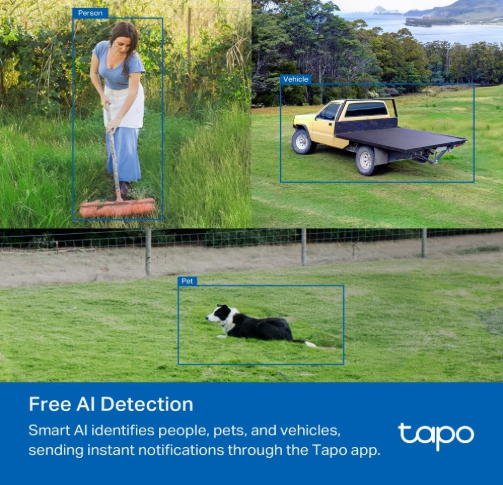 TP-Link Tapo C501GW Outdoor Pan & Tilt 4G LTE Security Camera with Smart Detection & Night Vision