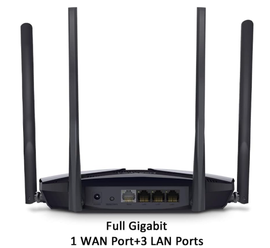 MERCUSYS MR70X AX1800 Dual-Band Wi-Fi 6 Router with High-Speed Performance & Extended Coverage