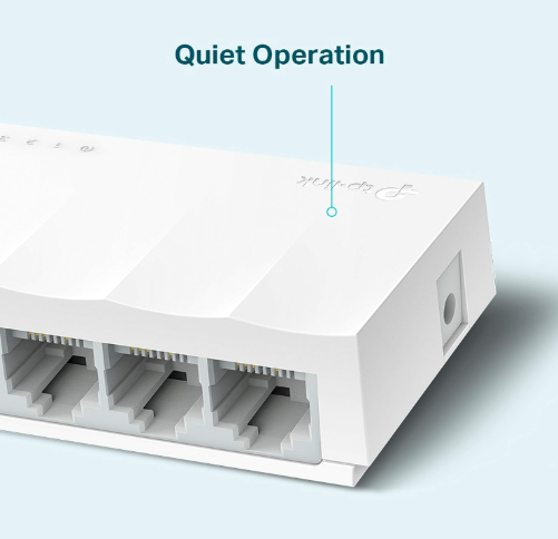 TP-Link LS1005 5-Port 10/100 Desktop Network Switch for Fast & Stable Wired Connectivity