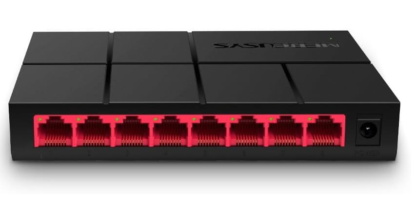 Mercusys MS108G 8-Port Gigabit Desktop Switch for High-Speed & Stable Wired Network Expansion