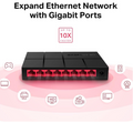 Mercusys MS108G 8-Port Gigabit Desktop Switch for High-Speed & Stable Wired Network Expansion