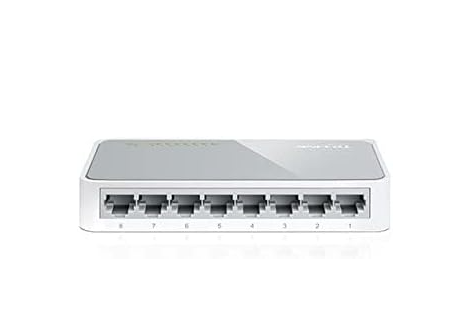 TP-Link TL-LS1008 8-Port 10/100Mbps Desktop Switch for Simple & Reliable Wired Network Expansion