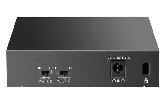 TP-Link LS105GP 5-Port Gigabit PoE+ Switch with 65W PoE Budget & Auto Recovery for IP Cameras and Network Devices