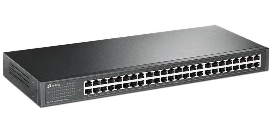 TP-Link TL-SF1048 48-Port 10/100Mbps Rackmount Switch for High-Capacity Wired Network Expansion