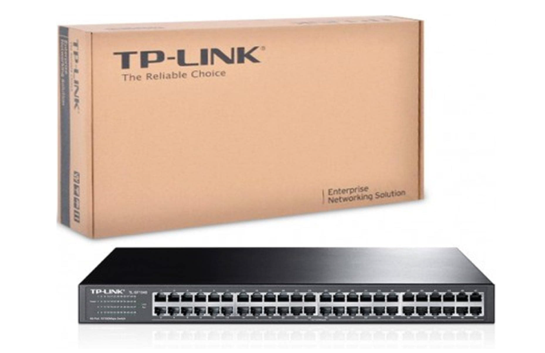 TP-Link TL-SF1048 48-Port 10/100Mbps Rackmount Switch for High-Capacity Wired Network Expansion