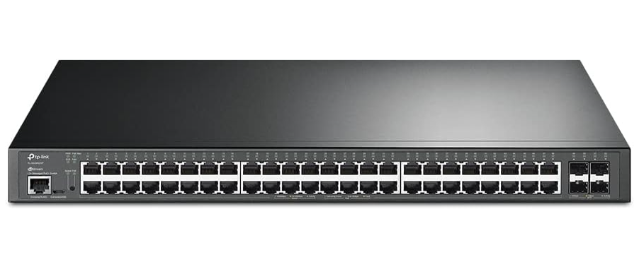 TP-Link TL-SG3452XP JetStream 48-Port Gigabit L2+ Managed Switch with 4×10G SFP+ Slots & 500W PoE+ Budget