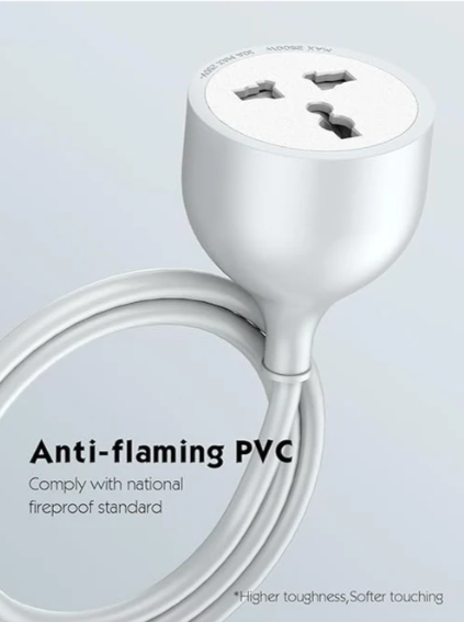 LDNIO SC1017 Universal Power Extension Cord with Single AC Outlet & 5-Meter Cable for Flexible Device Placement