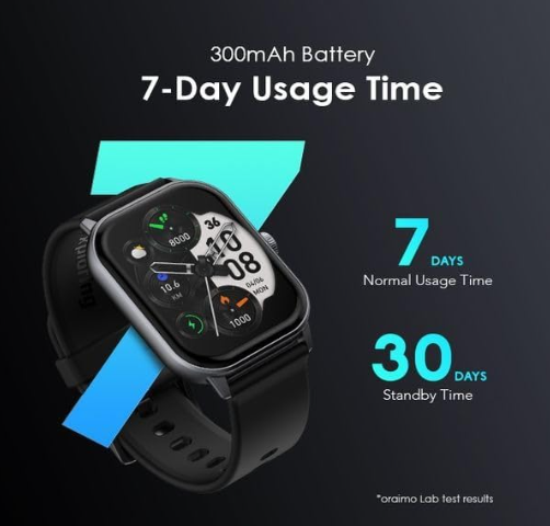 Oraimo Smart Watch OSW-805 with Fitness Tracking, Smart Notifications & Modern Minimalist Design