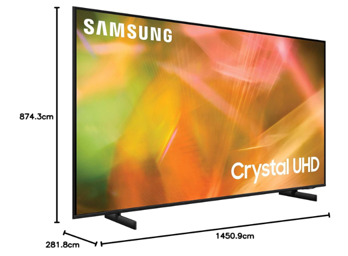 Samsung 65-Inch Crystal UHD 4K Smart TV (65AU8000) – Ultra-Clear Display, Slim Design & Immersive Home Entertainment