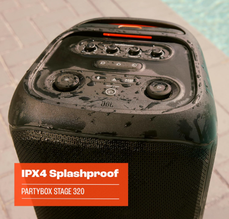 JBL PartyBox Stage 320 Portable Bluetooth Party Speaker – Powerful Bass, Dynamic Lightshow & High-Energy Sound Anywhere