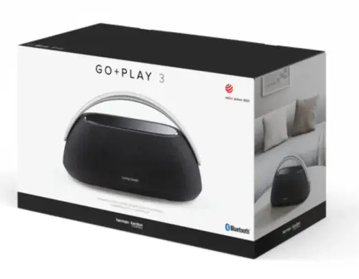 Harman Kardon Go + Play 3 Bluetooth Speaker – Premium Room-Filling Sound, Deep Bass & Elegant Portable Audio Design