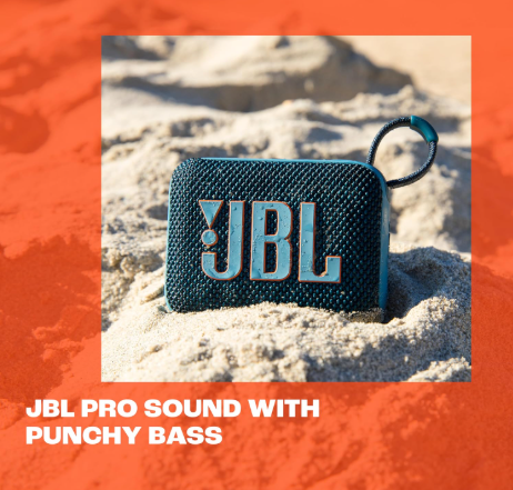 JBL Go 4 Mini Bluetooth Speaker – Ultra-Compact JBL Pro Sound, Crisp Audio & Pocket-Ready Wireless Performance