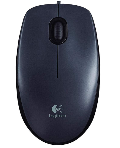 Logitech M90 Wired USB Optical Mouse – Reliable Plug-and-Play Control, Smooth Precision Tracking & Comfortable Ambidextrous Design
