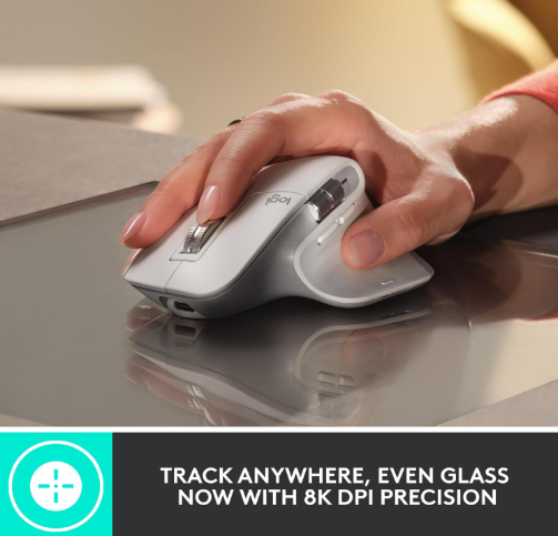 Logitech MX Master 3s For Business Wireless Mouse – Ultra-Quiet Clicks, Advanced Precision Tracking & Professional Multi-Device Workflow Control (910-006582)