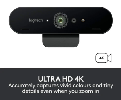Logitech BRIO 4K STREAM Edition Webcam – Ultra HD Video Clarity, Professional Streaming Optics & Premium Low-Light Performance (960-001194)