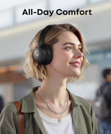 Soundcore Q30 Wireless Headphones by Anker – Hybrid Active Noise Cancellation, Hi-Res Audio, Custom EQ Control & Extended 50-Hour Playtime