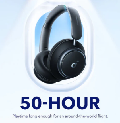 Anker Soundcore Space Q45 Adaptive Noise Cancelling Headphones – Intelligent ANC, LDAC Hi-Res Wireless Audio, Crystal-Clear Calls & 50-Hour Playtime (A3040011)