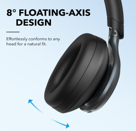 Anker Soundcore Space One Pro Over-Ear Headphones – Immersive Wireless Audio, Intelligent Noise Isolation & All-Day Comfort Design