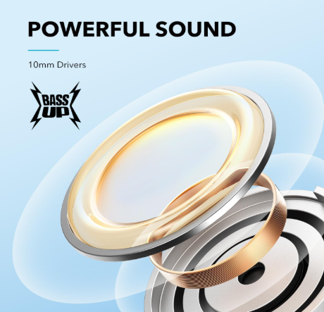 Anker Life U2i Wireless Neckband Earphones – Lightweight Magnetic Design, Deep Bass Audio & Long-Lasting Battery for Everyday Mobility