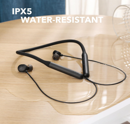 Anker Life U2i Wireless Neckband Earphones – Lightweight Magnetic Design, Deep Bass Audio & Long-Lasting Battery for Everyday Mobility