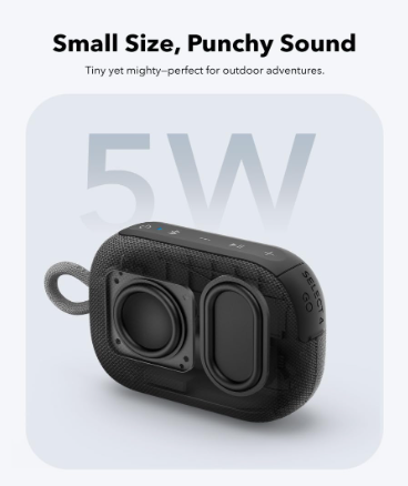 Anker Soundcore Select 4 Go Portable Bluetooth Speaker – Compact Travel-Ready Design, Clear Dynamic Sound & Everyday Outdoor Durability