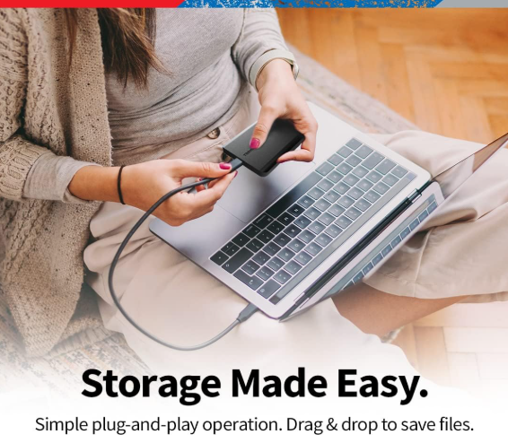 Toshiba Canvio Basics 1TB Portable Hard Drive – Everyday High-Speed File Storage, Compact Travel-Ready Backup & Reliable USB Performance