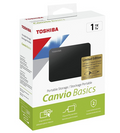 Toshiba Canvio Basics 1TB Portable Hard Drive – Everyday High-Speed File Storage, Compact Travel-Ready Backup & Reliable USB Performance