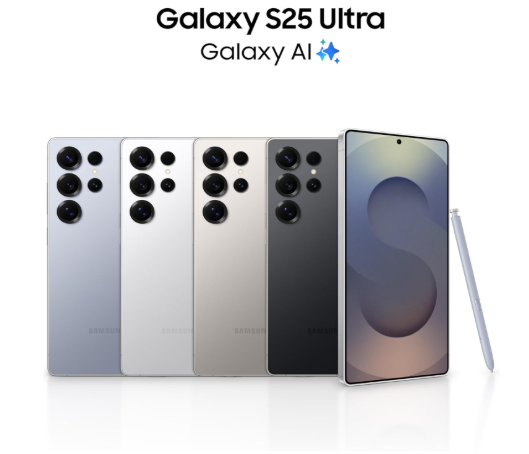 Samsung Galaxy S25 Ultra (Titanium Black) – AI-Powered Flagship, 12GB RAM, 256GB Storage, 200MP Pro Camera & Built-in S Pen