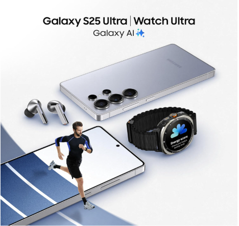 Samsung Galaxy S25 Ultra (Titanium Black) – AI-Powered Flagship, 12GB RAM, 256GB Storage, 200MP Pro Camera & Built-in S Pen