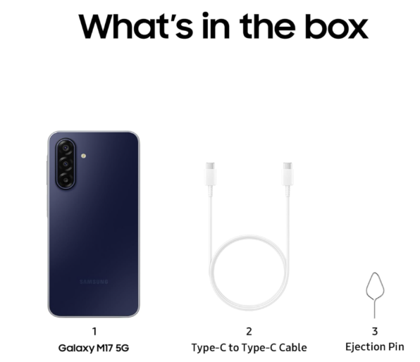 Samsung Galaxy M17 5G – 6GB RAM, 128GB Storage | Enhanced Multitasking, Fluid Performance & Next-Gen Connectivity