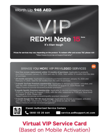 Xiaomi Redmi Note 15 – 6GB RAM, 128GB Storage | Performance-Driven Smartphone with Smooth Multitasking & Signature Redmi Design