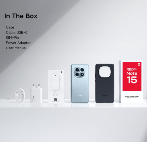 Xiaomi Redmi Note 15 – 6GB RAM, 128GB Storage | Performance-Driven Smartphone with Smooth Multitasking & Signature Redmi Design