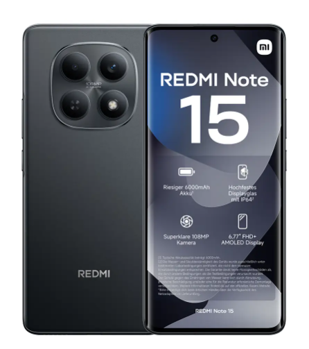 Xiaomi Redmi Note 15 – 8GB RAM, 256GB Storage | High-Capacity Performance Smartphone with Fluid Multitasking & Next-Level Responsiveness