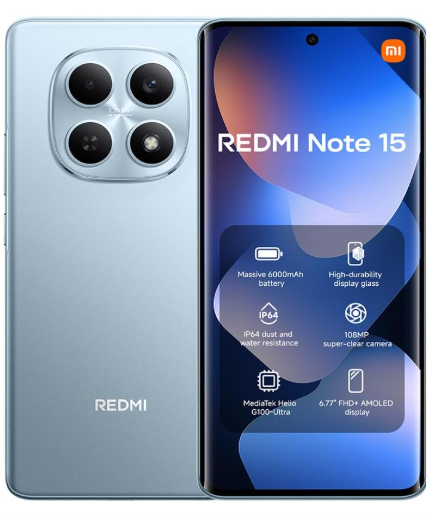 Xiaomi Redmi Note 15 – 8GB RAM, 256GB Storage | High-Capacity Performance Smartphone with Fluid Multitasking & Next-Level Responsiveness