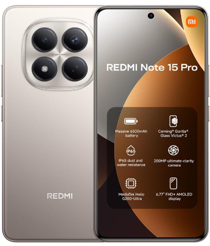 Xiaomi Redmi Note 15 – 8GB RAM, 256GB Storage | High-Capacity Performance Smartphone with Fluid Multitasking & Next-Level Responsiveness