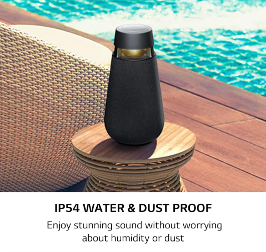 LG XO3QBK XBOOM360 XO3 Bluetooth Speaker – Room-Filling 360° Sound with Sculptural Design & Signature LG Audio