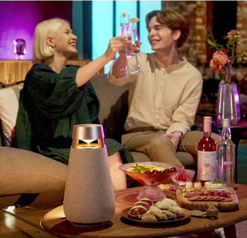 LG XO3QBK XBOOM360 XO3 Bluetooth Speaker – Room-Filling 360° Sound with Sculptural Design & Signature LG Audio