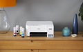 Epson EcoTank L3256 WiFi Ink Tank Printer – A4 Colour 3-in-1 All-in-One, SmartPanel App Connectivity, Compact White Design