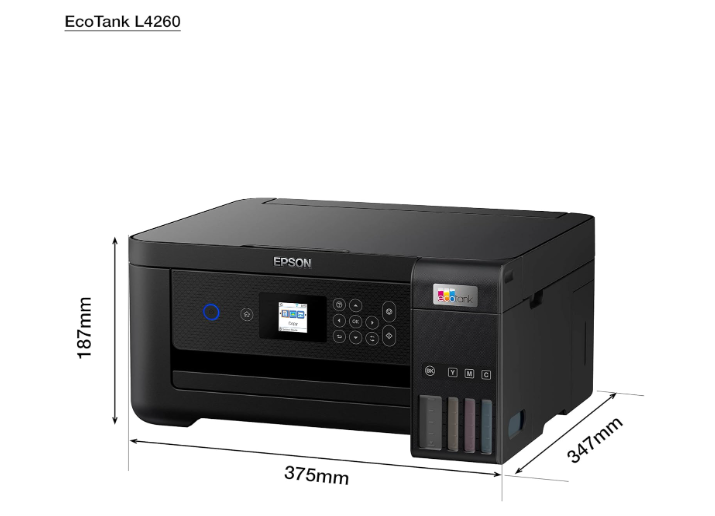 Epson EcoTank L4260 A4 Wi-Fi Duplex All-in-One Ink Tank Printer C11CJ63415 – Automatic Double-Sided Printing, Smart Wireless Productivity