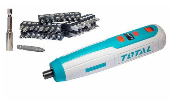 Total TSDLI0403 Lithium-Ion Cordless Screwdriver – Rechargeable Compact Power Driver for Home, Office & DIY Tasks
