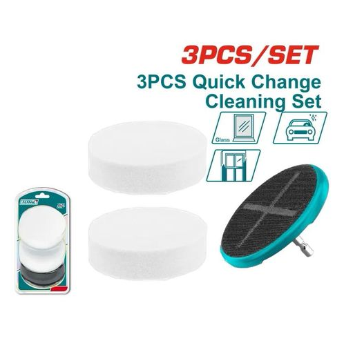 Total TAC35351 3-Piece Soft Sponge Set – Multi-Use Cleaning & Polishing Sponges for Car Care, Home & Surface Finishing