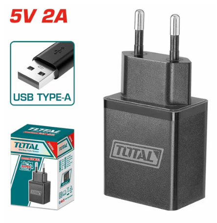 Total TCLI120502 5V / 2A USB Type-A Charger – Compact Fast Charging Adapter for Phones, Gadgets & Everyday Devices