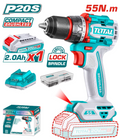 Total TDLI205582 Compact Brushless Cordless Drill – High-Efficiency Power, Precision Control & Everyday Versatility